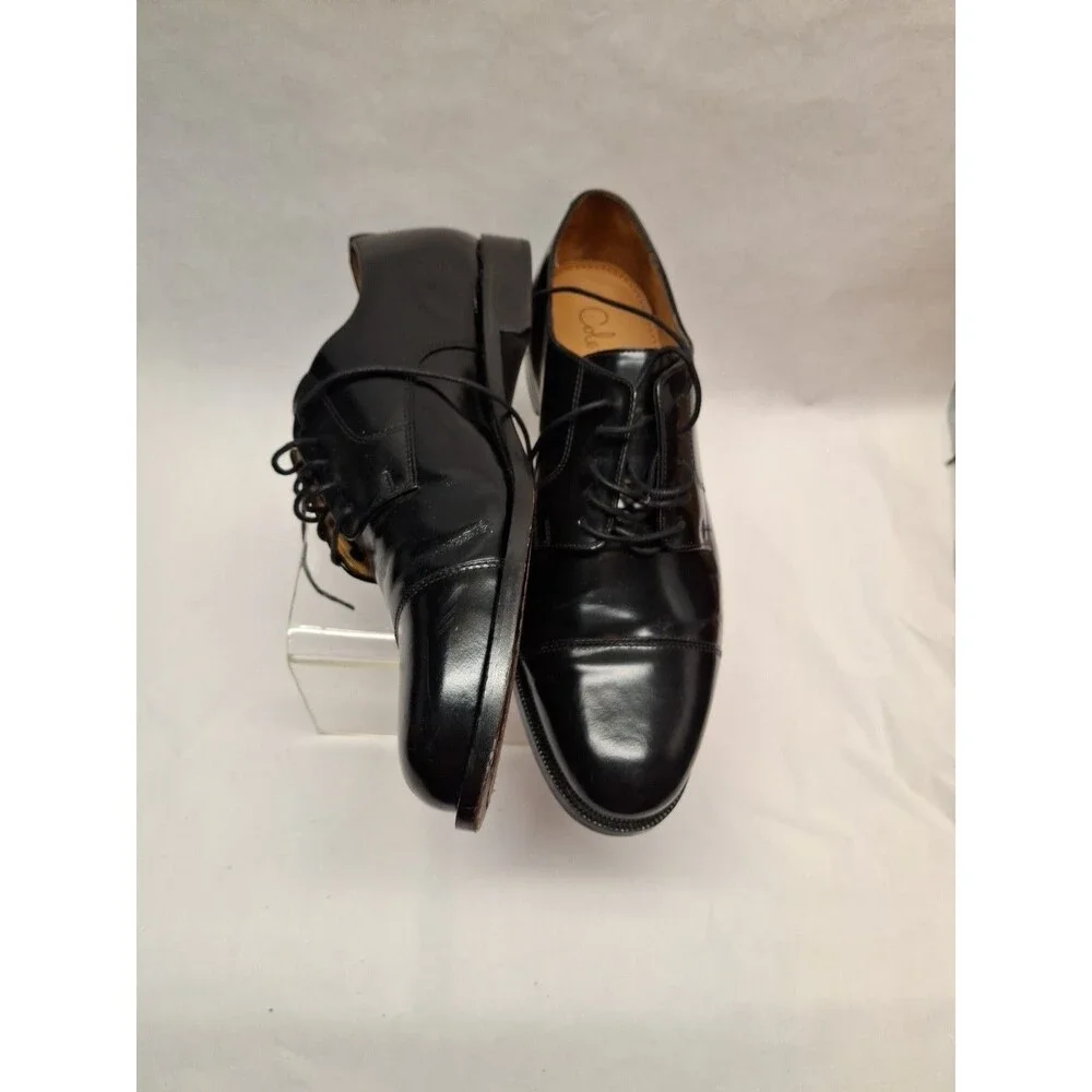Cole Haan Men 11.5D Black Leather Oxford Cap Toe Lace Up Dress Formal Shoes 42